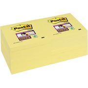 POST-IT NOTAS SUPER STICKY AMARILLAS 76x76mm 12-PACK 70005197887